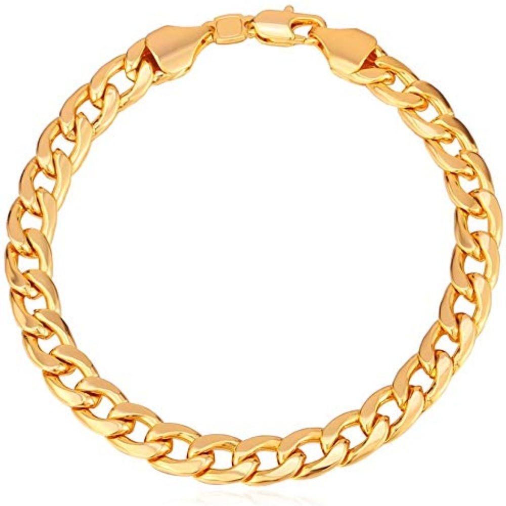 Cuban Link Bracelet 18k Gold Plated